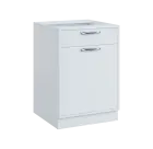 QS - 6DZ spodní skříňka, 1-dveřová/zásuvka, pravá, 900x600x600, bílá